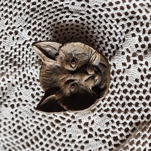 Vintage cat trinket dish